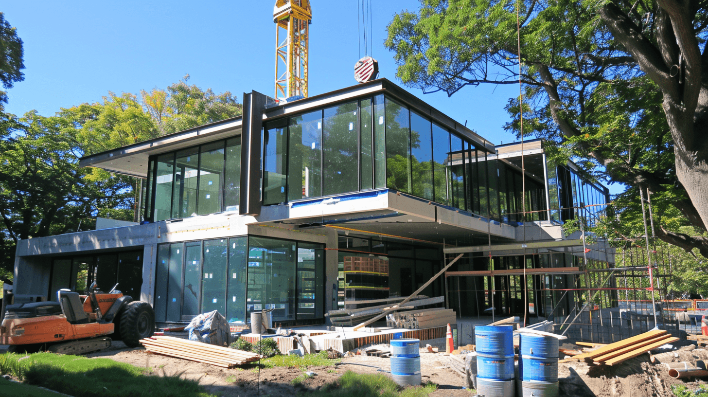 Mansion under construction